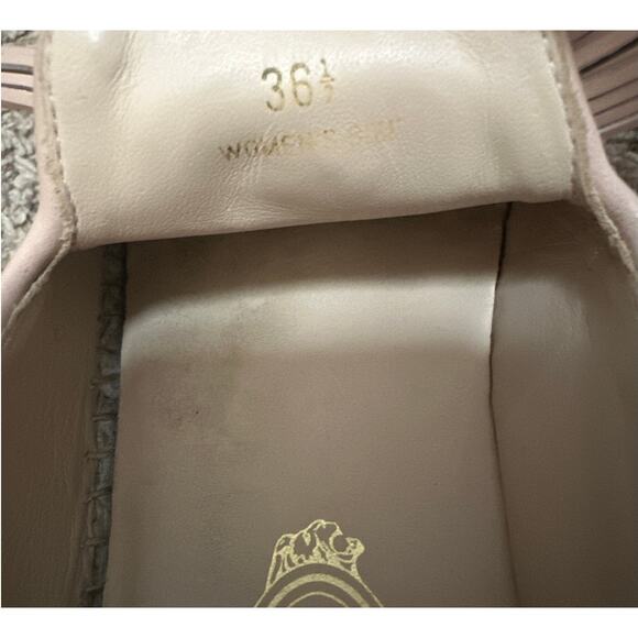 TOD'S Leather Tassel Espadrille Slip On Shoes Powder Pink Size 36.5 US 6.5 - Picture 7 of 9
